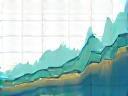Monthly trends FX graph illustration